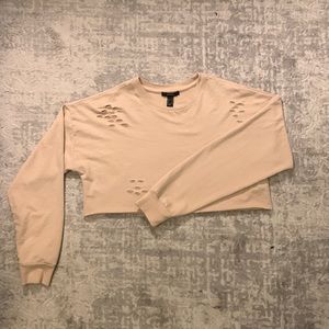 forever 21 cropped sweatshirt